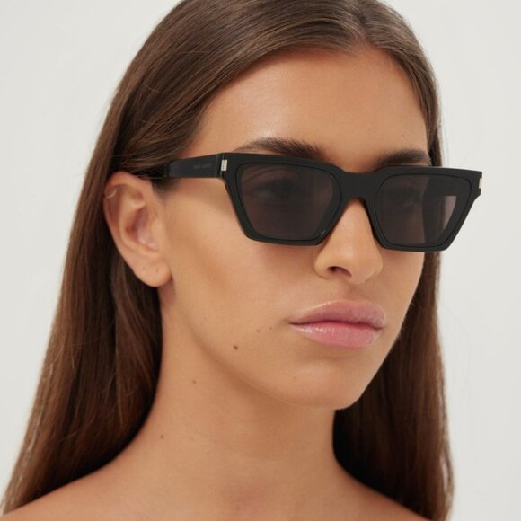 NEW SL633 CALISTA 001 SAINT LAURENT BLACK WOMEN SUNGLASSES SL 633 SAINT LAURENT - Picture 6 of 12